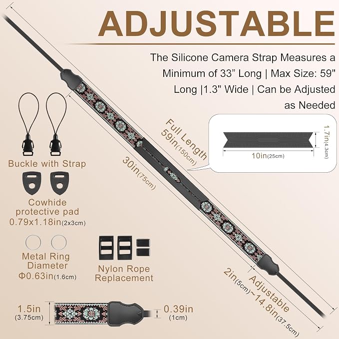FIEIL Neck Strap Silicone Camera Straps - Image 4