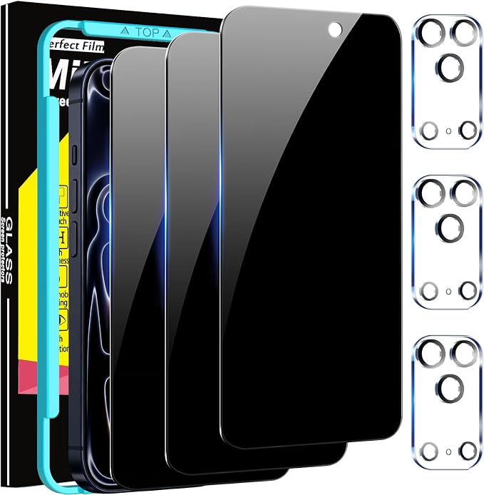 Milomdoi 3 Pack Privacy Screen Protector by Milomdoi