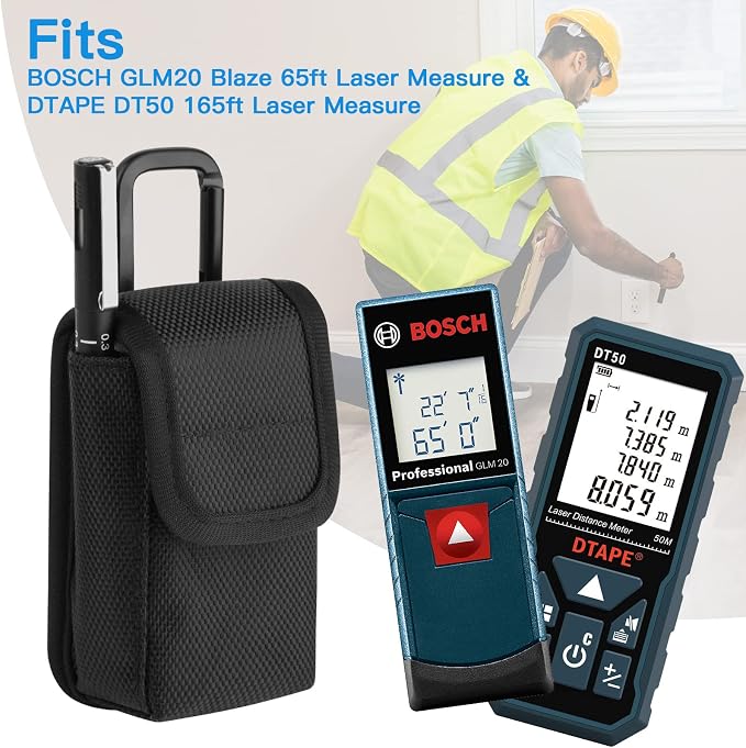 1680D Laser Measure Case Fits For BOSCH GLM20 Blaze 65ft Laser Distance Measure - Image 3