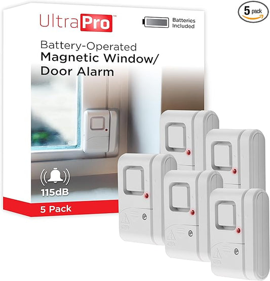 UltraPro Personal Security Window and Door Alarm, 5 Pack, DIY Protection by UltraPro