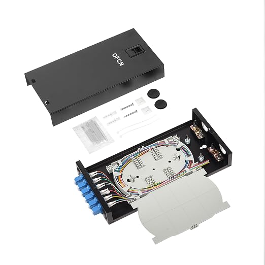 Wallmount Box Fiber Optic Terminal encloure 6 LC Duplex Port - Image 3
