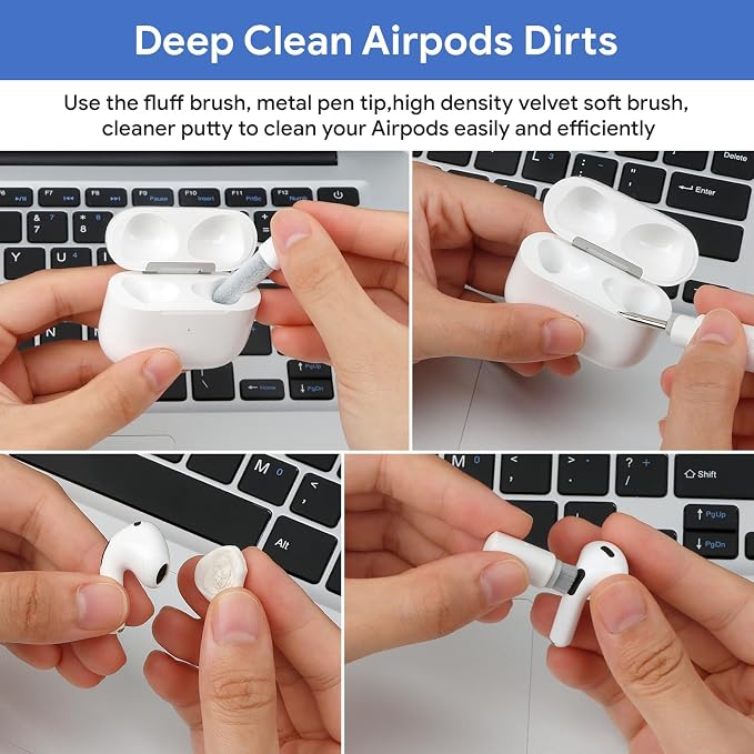12 in 1 Phone Cleaning Kit, Airpods Cleaning Kit, Port Cleaner - Image 7