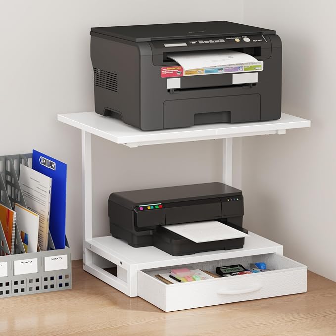 YAOHUOO 2-Tier Desktop Printer Stand by YAOHUOO
