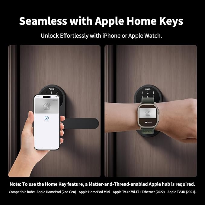 Aqara Smart Lock U300 Upgraded Version, Fingerprint Keyless Entry Door Lock - Image 2