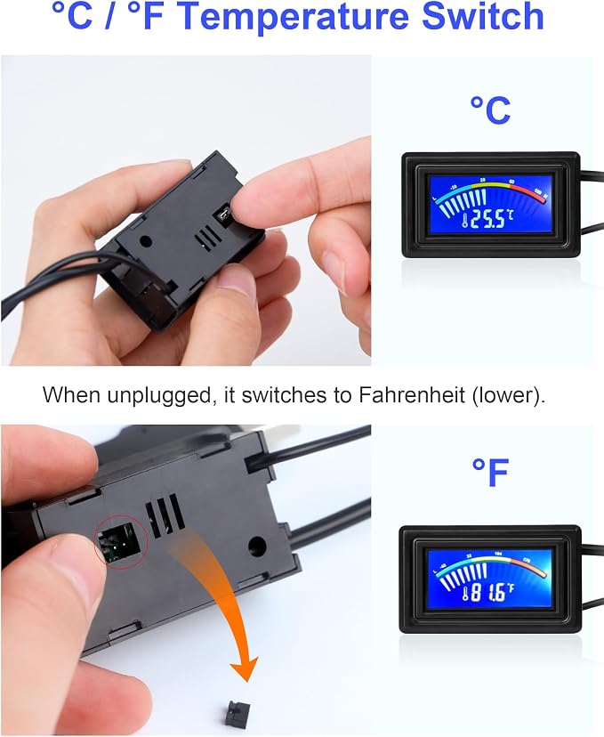 KEYNICE Digital Thermometer, Aquarium Thermometer, Digital Temperature Gauge - Image 2