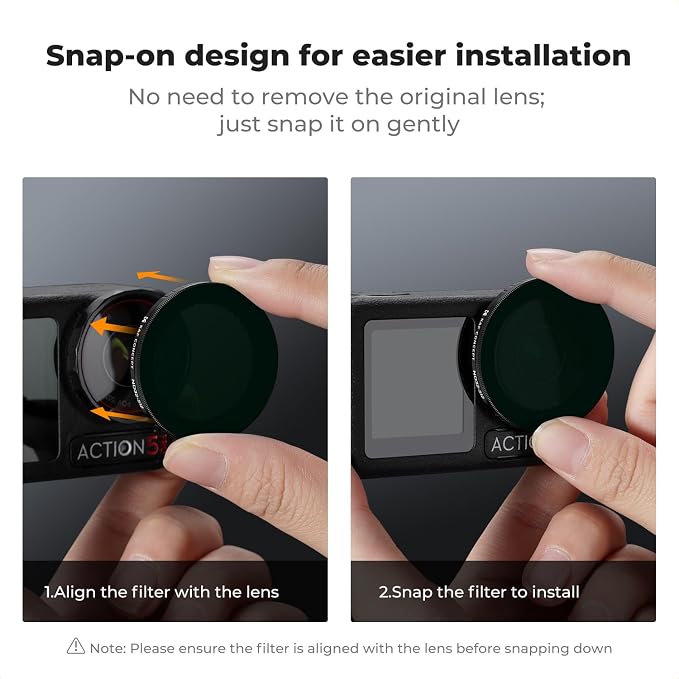 K&F CONCEPT Push in Fit Variable ND Filter Set Compatible - Image 7