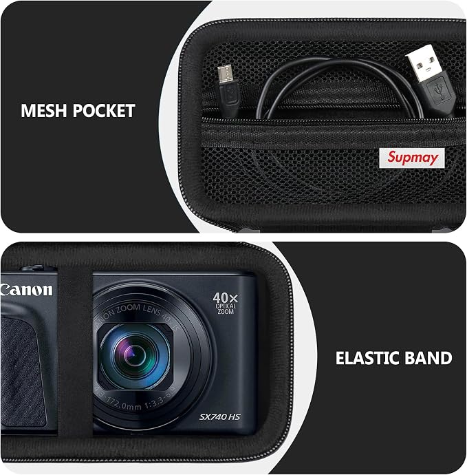 Hard Carrying Case for Canon PowerShot SX740 HS/ SX730 HS/ SX720 HS/ SX620 HS/ - Image 6