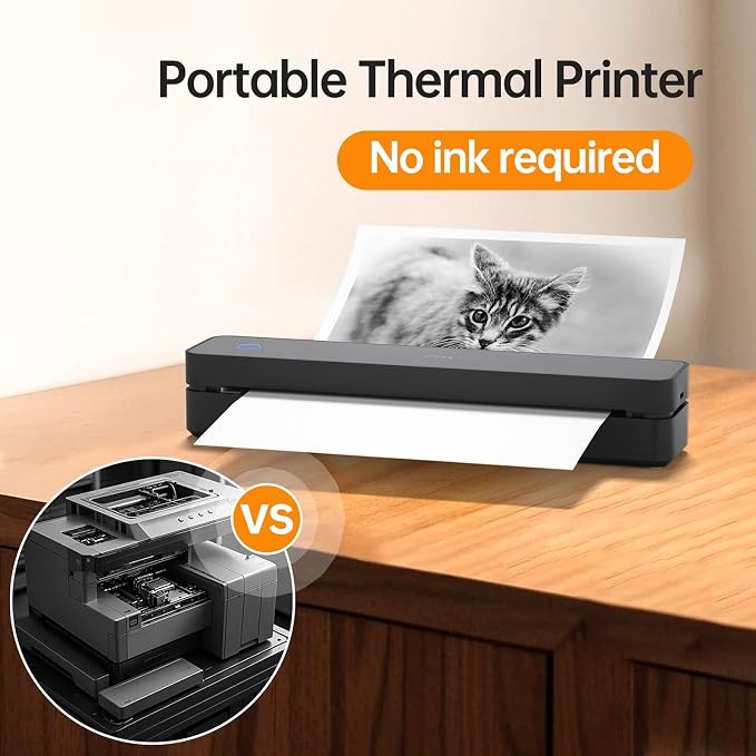 PRT Portable Printer Wireless for Travel, Thermal Inkless Printer for Home Use - Image 5