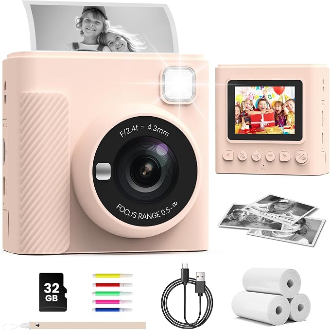 TIATUA Kids Instant Print Camera, Christmas Birthday Gifts by SpecializeinKidsCameraToys