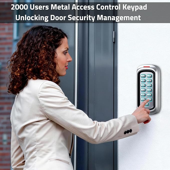 Wireless WiFi Access Control Keypad, 12V DC Metal Door Access Control System - Image 6