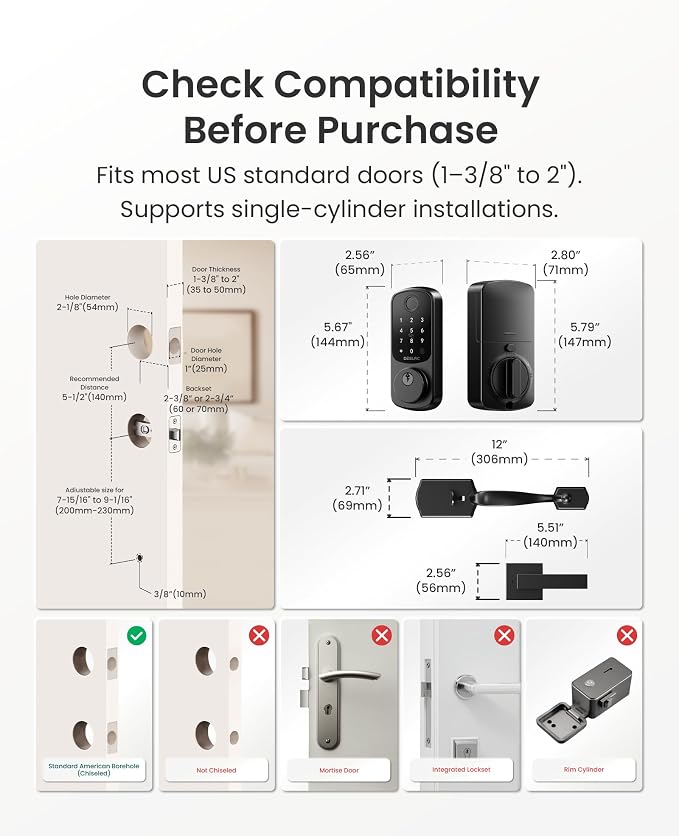 DESLOC B200 Keyless Entry Door Lock - Image 6