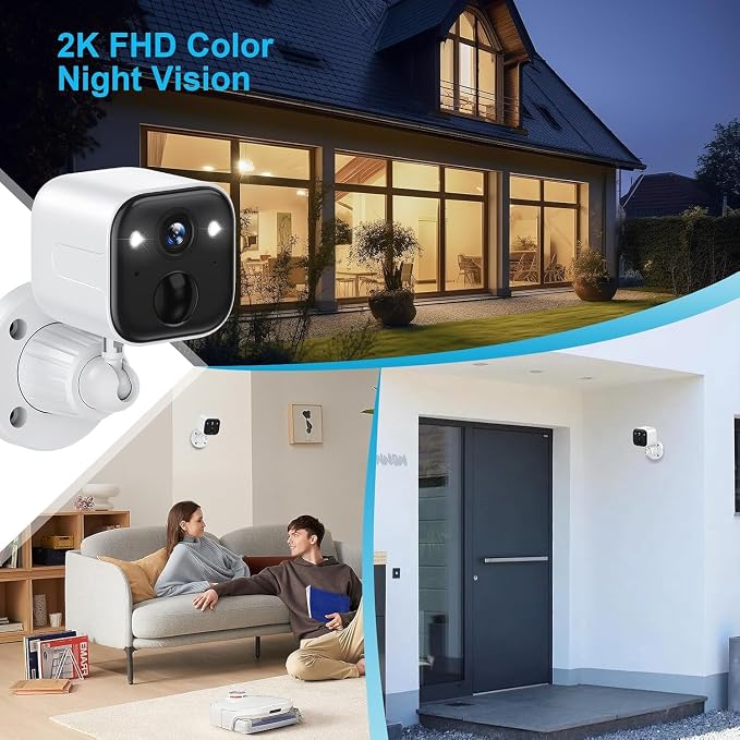 Security Cameras Wireless Outdoor, Battery Powered WiFi Camera - Image 3