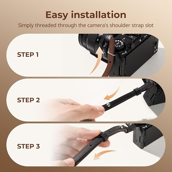 SMALLRIG Universal Leather Camera Neck Shoulder Strap - Image 5