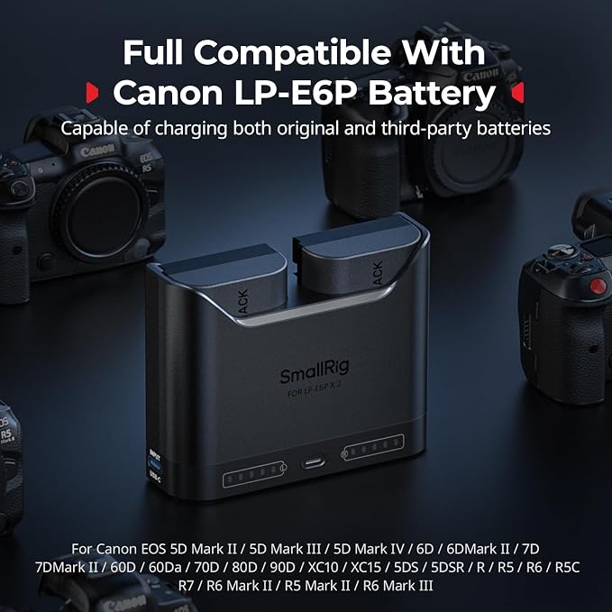 SMALLRIG LP-E6P Camera Battery Set - Image 4