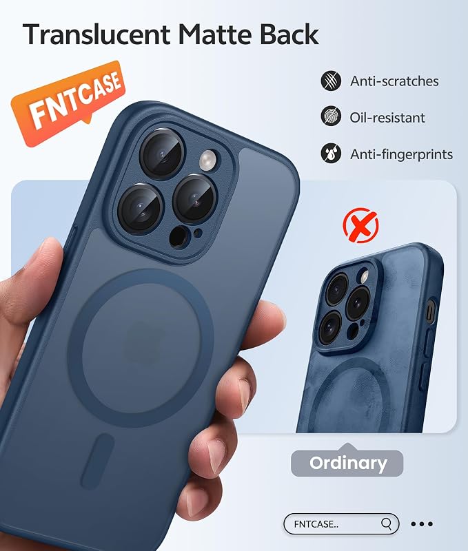FNTCASE for iPhone 13 Pro Case: Translucent Matte Cases - Image 6
