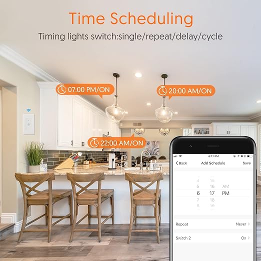 Smart Switch, Smart Light Switch, Single-Pole, No Hub Required, Neutral Wire - Image 9