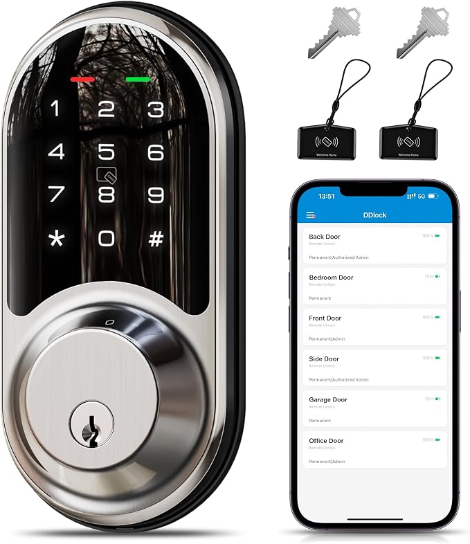 Veise RZ06 Smart Lock for Front Door by Veise