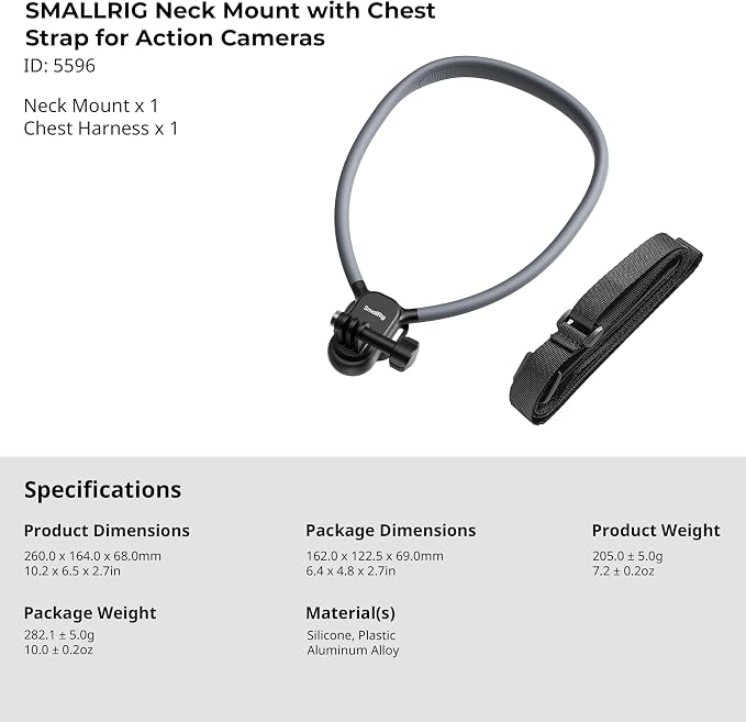 SMALLRIG Neck Mount for Action Camera - Image 8