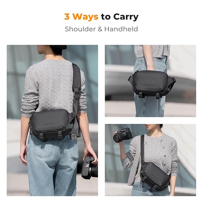 K&F CONCEPT Camera Sling Bag Crossbody Bag Waterproof Camera Shoulder Backpack - Image 7