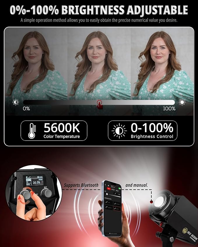 IFOOTAGE COB Video Light SL1 60DN, Continuous Output Lighting, 5600K Daylight - Image 2