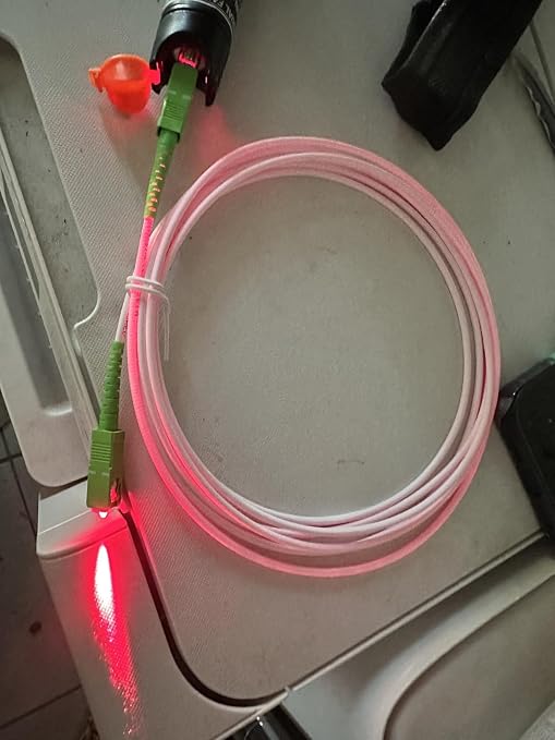 3FT SC/APC to SC/APC Fiber Optic Cable, Armored Single Mode Patch Cord - Image 6