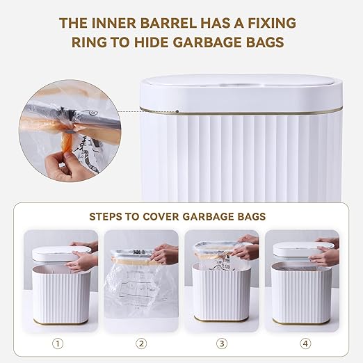 ELPHECO Bathroom Trash Can - Image 3