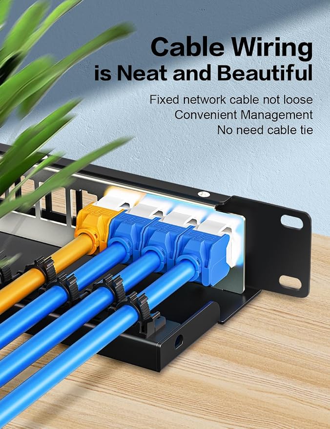 12 Port Blank Keystone Patch Panel - Image 3