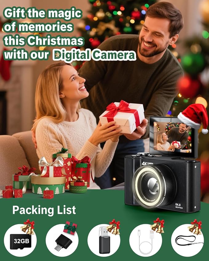 W & O Digital Camera for Teens, Y2K CCD Kids Digital Camera - Image 7