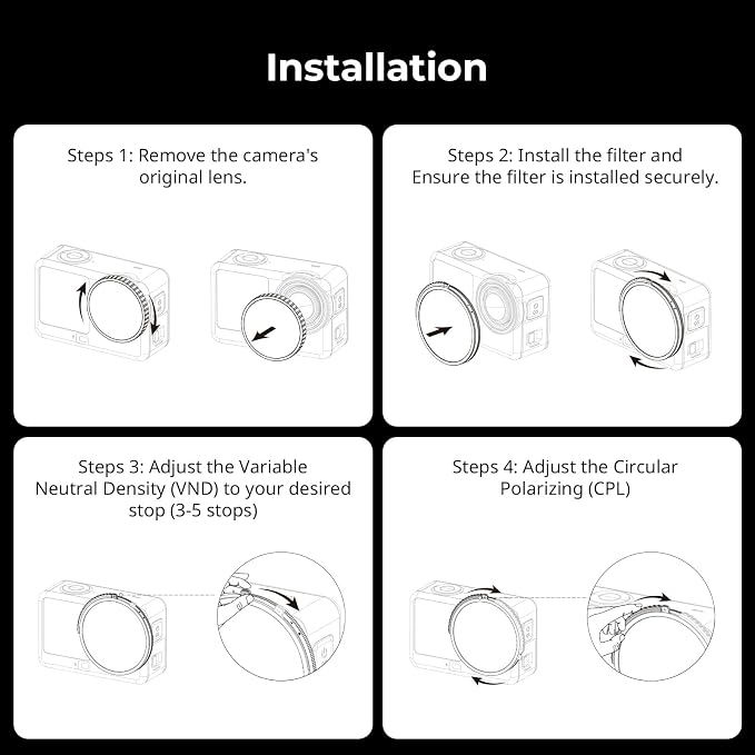 SmallRig 2-in-1 CPL/VND 3-5 Filter - Image 6