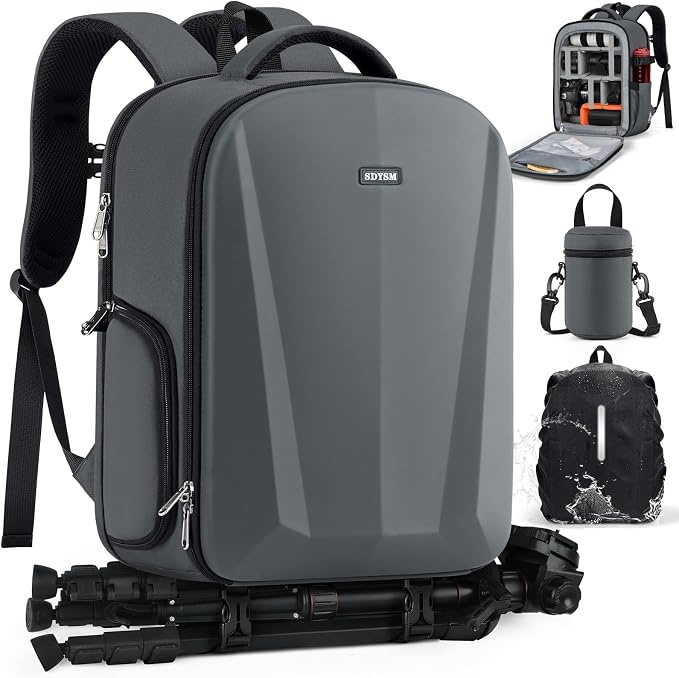 SDYSM Camera Backpack, Hardshell DSLR/SLR Camera Bag by SDYSM