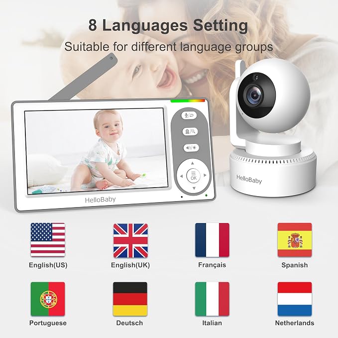 HelloBaby 4.3'' Video Baby Monitor - Image 9