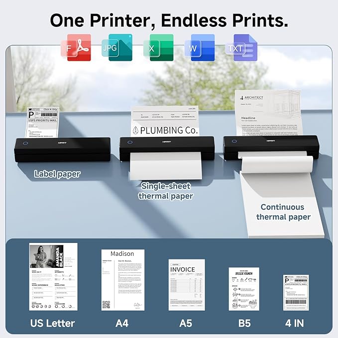 HPRT Inkless Portable Printer Wireless - Image 4