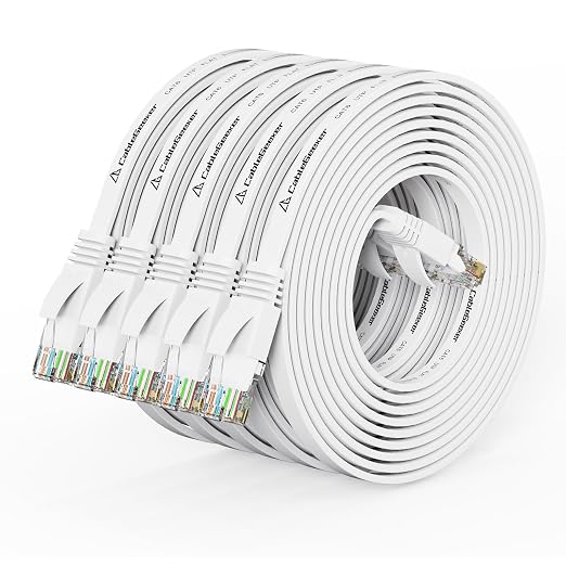 Cat 6 Ethernet Cable 10 ft Flat Internet Network Cables by CableGeeker