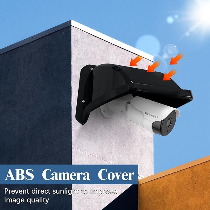 WEILAILIFE Universal Security Camera Covers Shield Sun Rain, Waterproof - Image 6