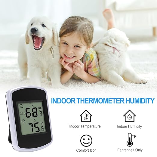 Urageuxy Digital Hygrometer Thermometer, Temperature Humidity Monitor - Image 2