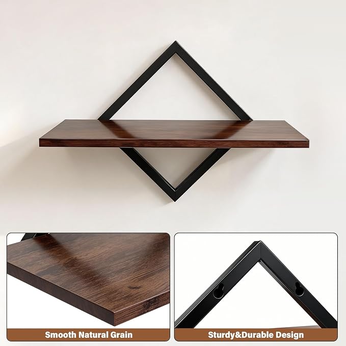 DAWASAPAT Projector Wall Mount Shelf, 14.97" x 7.87" Floating Shelf - Image 7