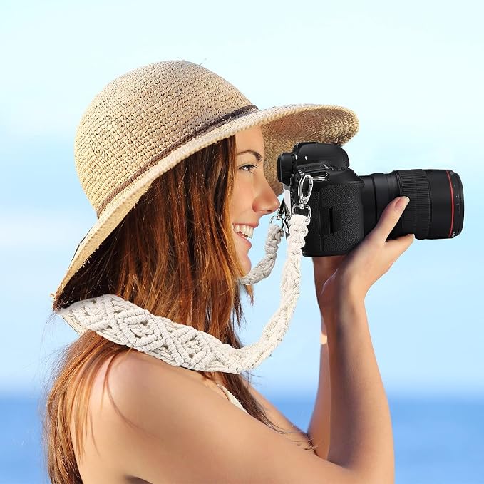 Weewooday Camera Strap for Photographers, 1.5" Soft Cotton Woven Camera Strap - Image 6