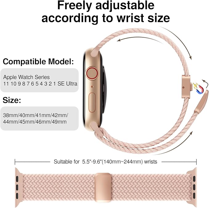 Braided Stretchy Band Compatible - Image 2