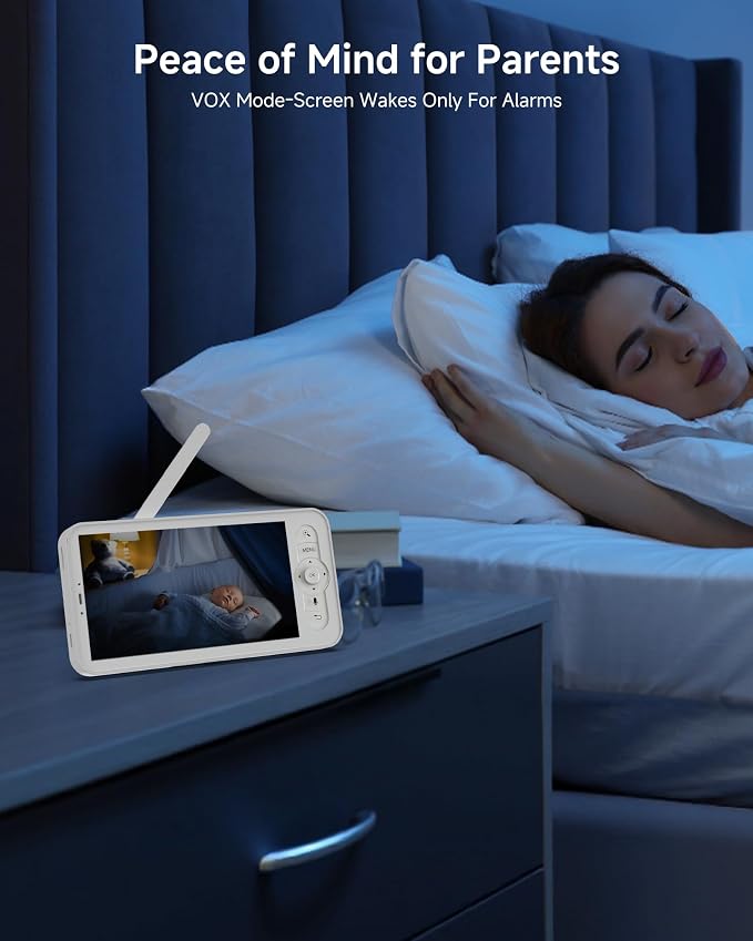 ARENTI Baby Monitor with 2 Cameras, 2K/3MP WiFi 6 Camera and Audio, 5-inch - Image 9
