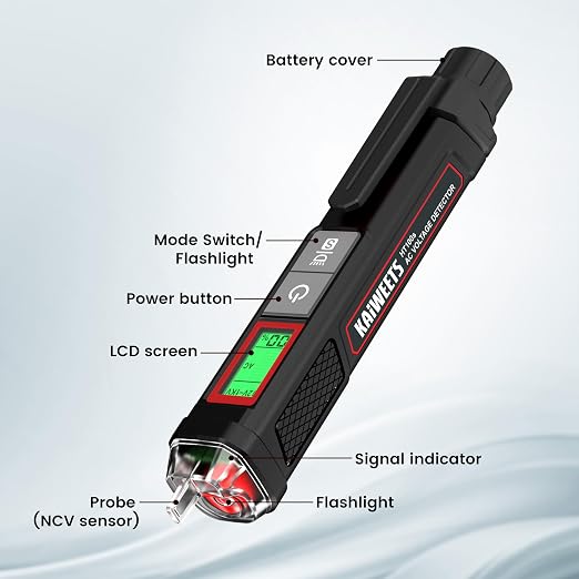 KAIWEETS Voltage Tester/Non-Contact Voltage Tester - Image 7