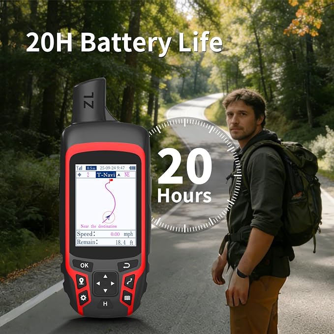 A6 Handheld GPS for Hiking, Rugged and Compact GPS Navigator - Image 6