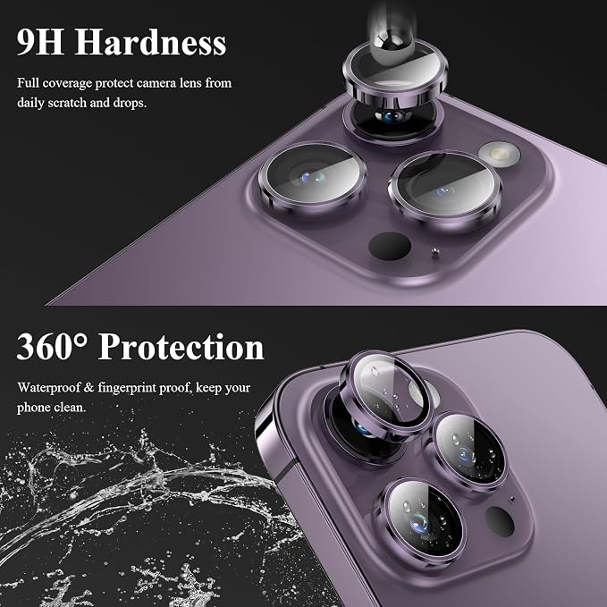 YWXTW Designed for iPhone 14 Pro Max Camera Lens Protector, for iPhone 14 Pro - Image 3