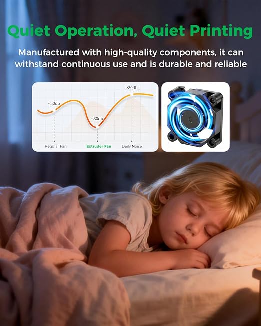 Creality Official K2 Plus Heatbreak Fan, 24V Throat Cooling Fan - Image 5