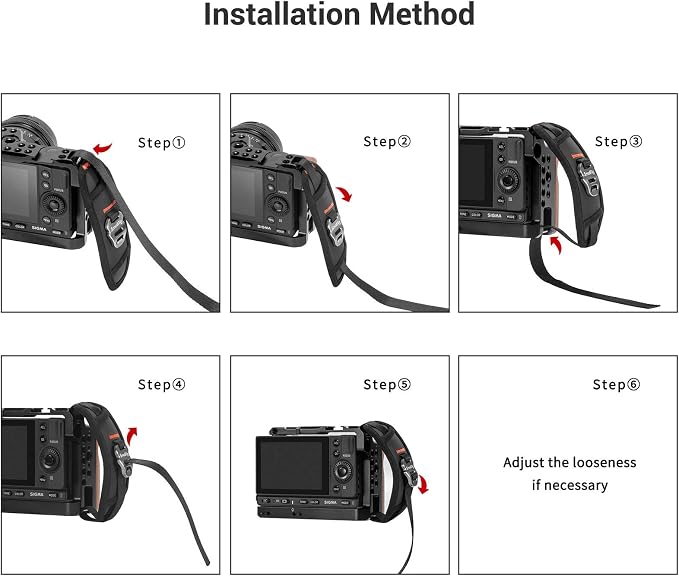 SmallRig Camera Cage Wrist Strap, Universal Quick Adjustable Secure Grip Camera - Image 5