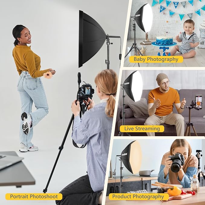 Torjim Softbox Photography Lighting Kit, Studio Lights - Image 7