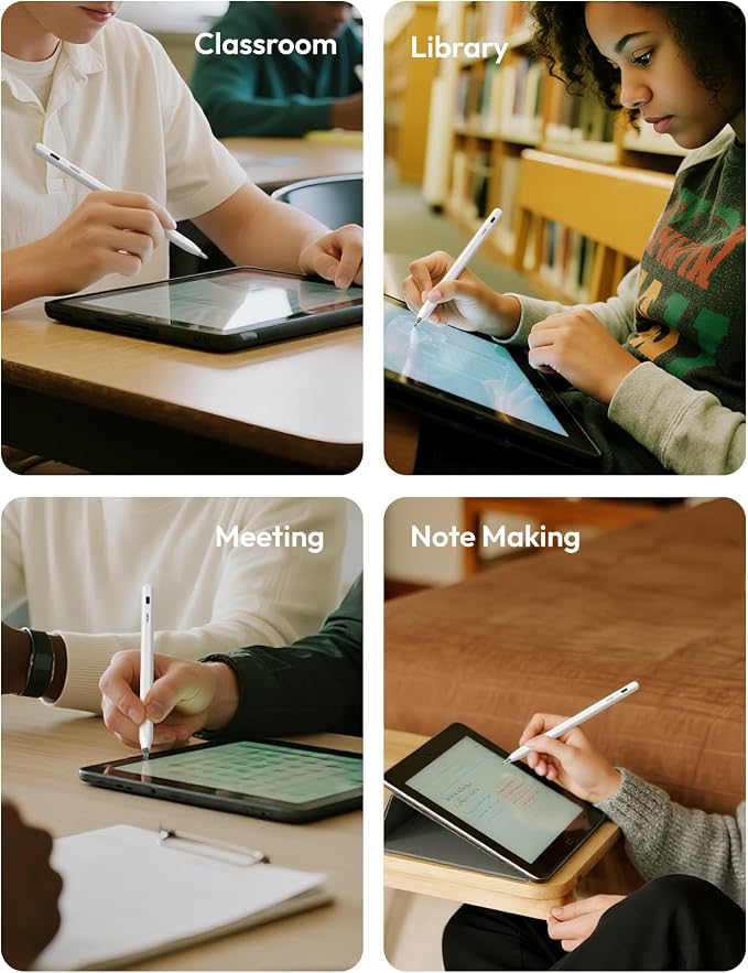 Metapen Pencil Air8 Pro for iPad 2018-2026, Ultra-Quiet, 2X Fast Charging - Image 8