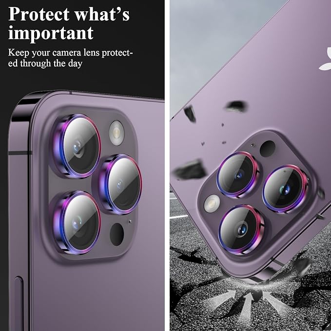 YWXTW Screen Protector for iPhone 14 Pro Max, 9H Tempered Glass, Scratch - Image 4
