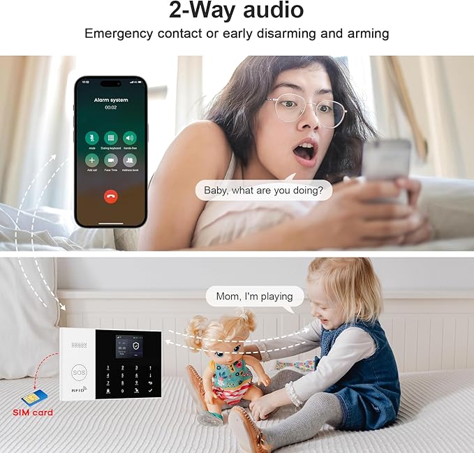 Alarm System for Home Security, Phone App Control, Real-Time Alert, Auto Alarm - Image 6