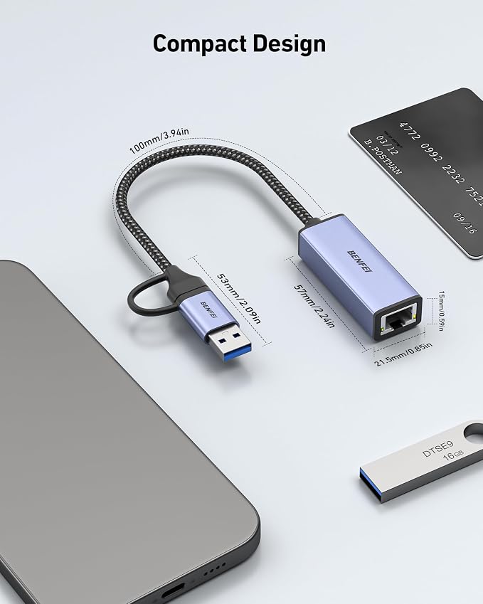 BENFEI USB Ethernet Adapter 1000 Mbps, Mac OS - Image 6