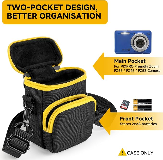 Travel Case Compatible with Kodak PIXPRO FZ55/FZ53/FZ45/FZ43 16MP Digital Camera - Image 4